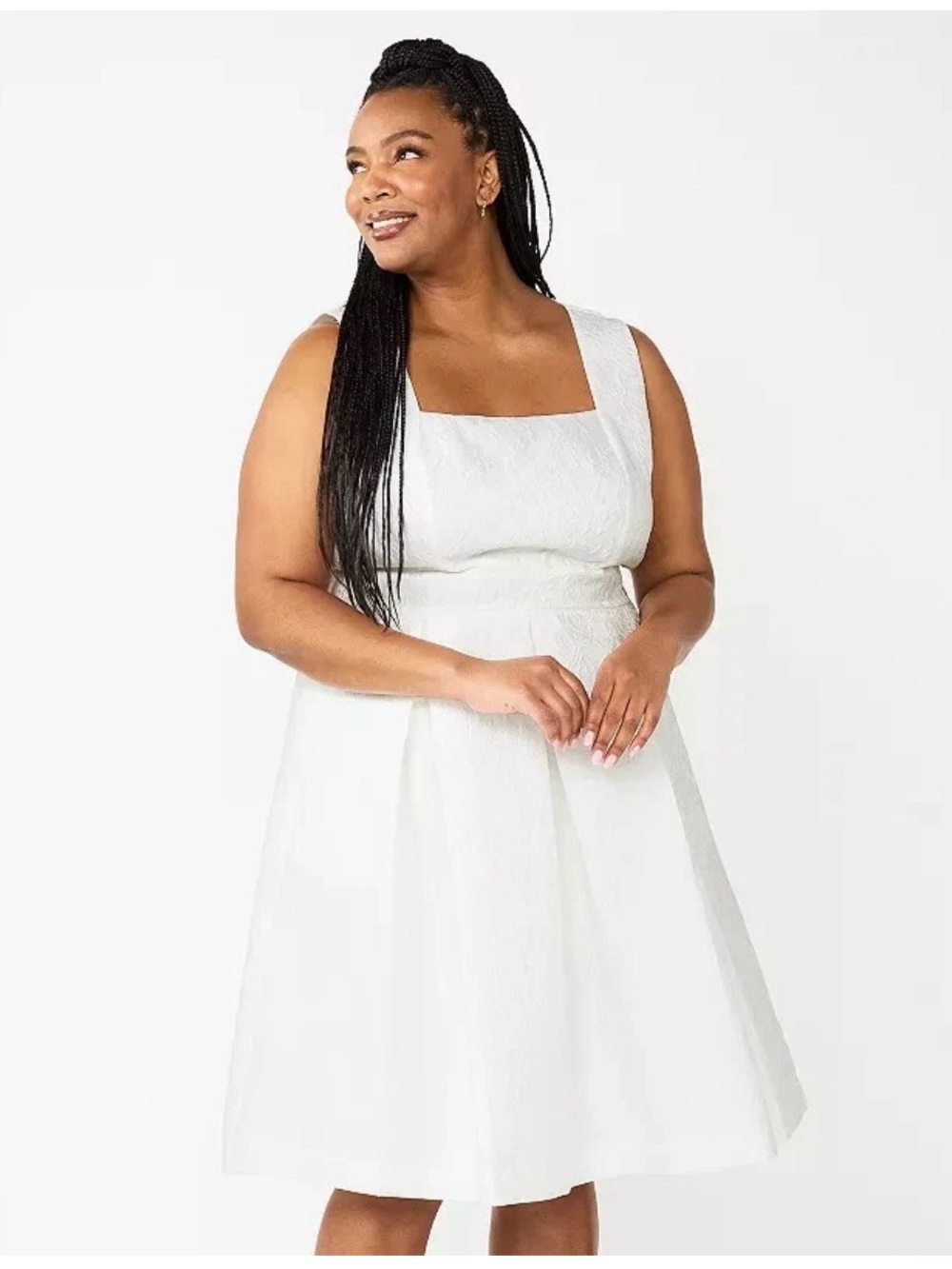 Draper James RSVP Ivory Floral Textured Sleeveless Dress NWT – Size 2X